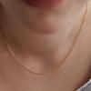 Tatiana (925 Silver) Daily Slim Snake Chain Necklace NZ2421