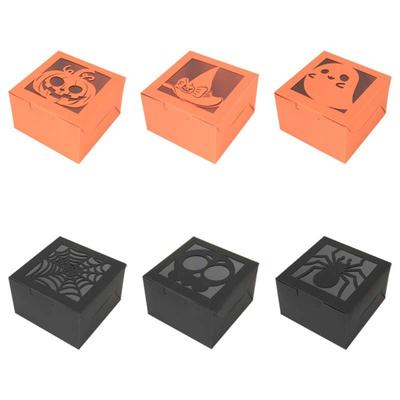 50pcs Halloween Candy Boxes Multifunction Organization Box Supplies for Wedding Birthday Holiday Gift Ornament