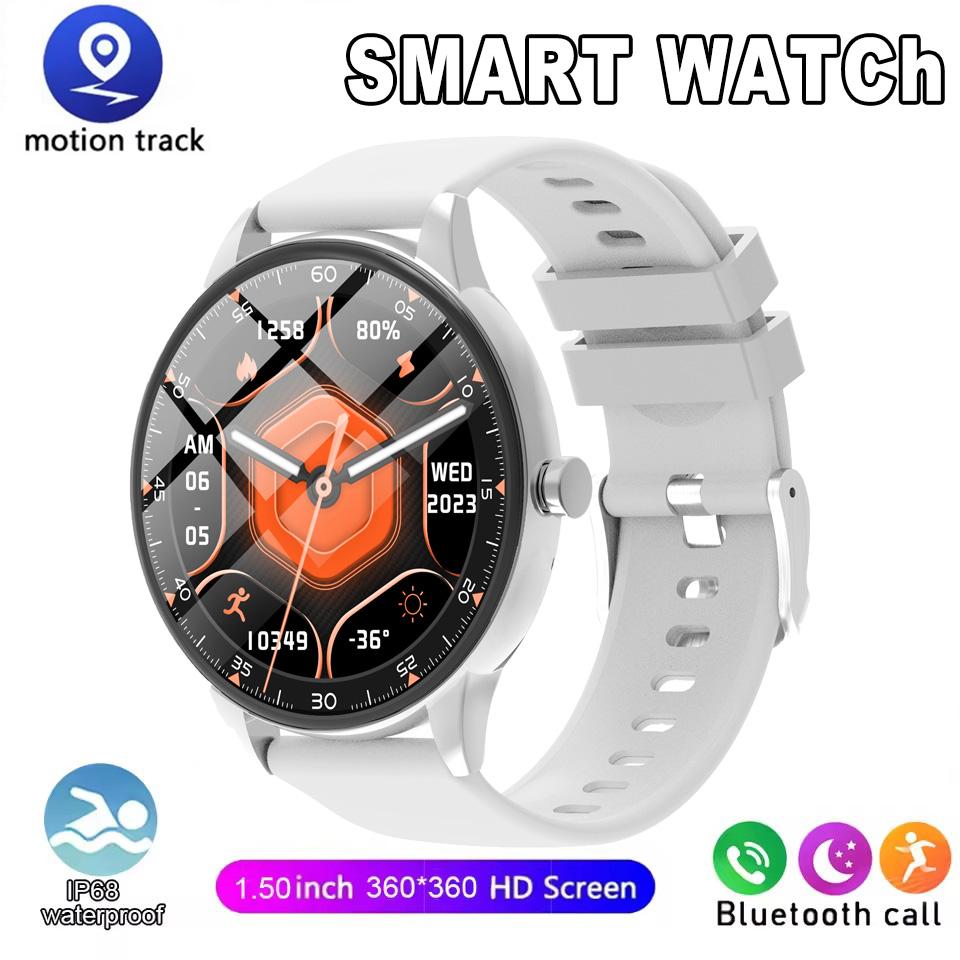 Smartwatch 1,50-Zoll HD-Bildschirm Bluetooth-Anruf Benachrichtigung IP68 Wasserdicht Multi-Sport-Modus Smartwatch Herren Damen