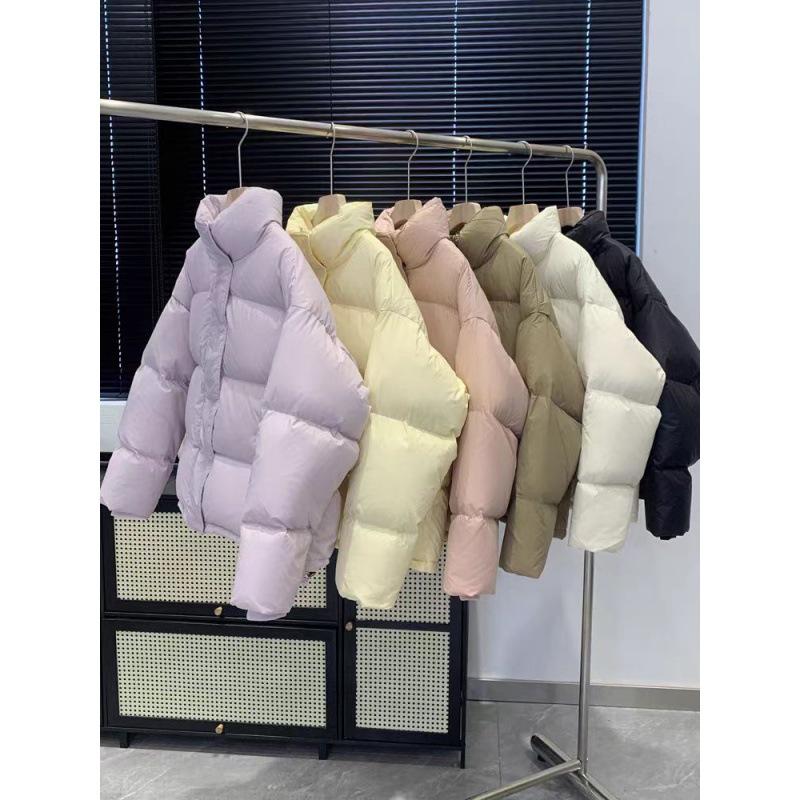 

Маленькая короткая хлопковая одежда женская зимняя новая свободная стойка воротник хлебная одежда утолщенная теплая куртка женская XL