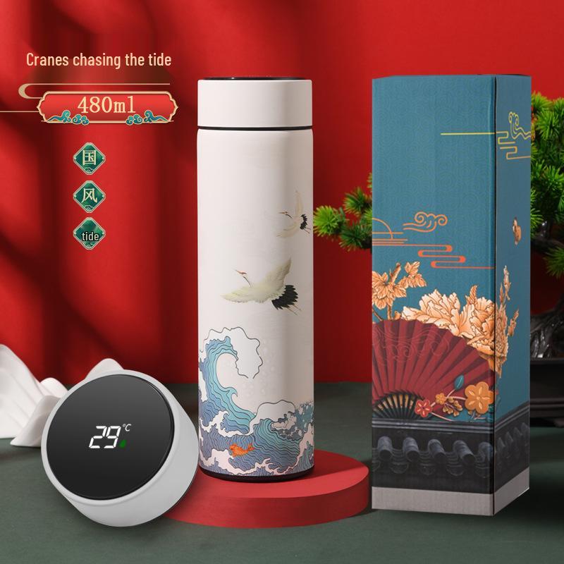 Smart Insulated 304 Stainless Steel Business Cup Gift Set with Printable Logo Anti-Scald Design