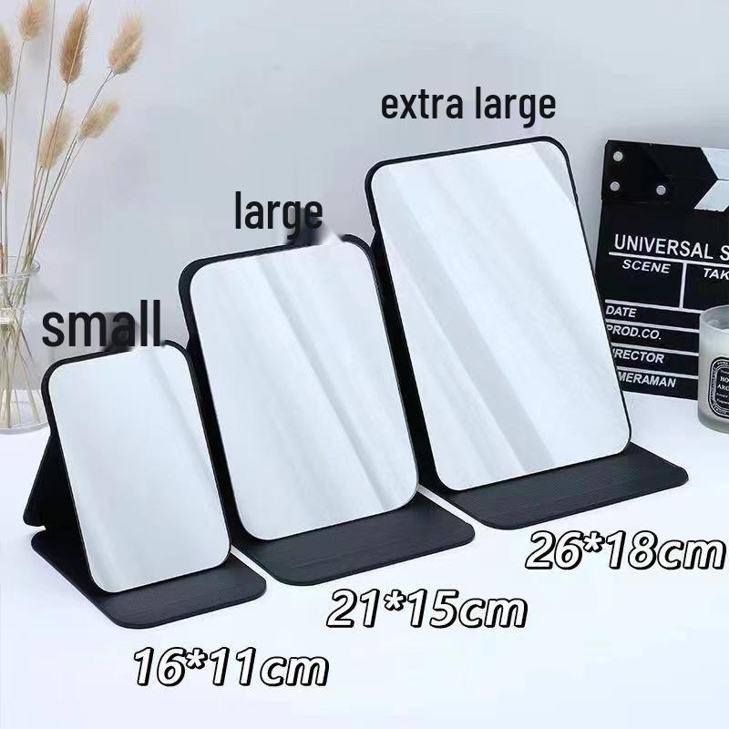 Ultra-Clear Portable Folding Mirror for Desk or Dormitory Use