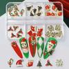 Christmas Nail Charms Nail Art Alloy Rhinestones Supplies Christmas Series Mixed Nail Art Decor for DIY Nails Ornaments