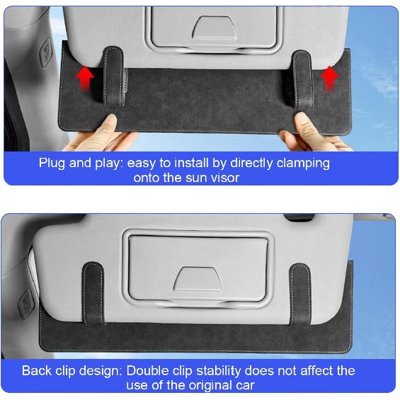 HZEL Car Sun Visor Extender, Anti Glare Vehicle Sunvisor Extension Shade Attachment For Safe Driving, Adjustable Auto Sunlight Blocker Accessories,