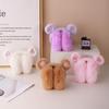 Foldable Heart-Shaped Plush Ear Muffs for Women - Cute Winter Windproof Warmers