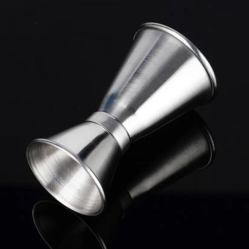 304 Stainless Steel Double-Ended Cocktail Measuring Cup (15/30ml Oz) With Rolled Edge 30/60ml Measuring Glass