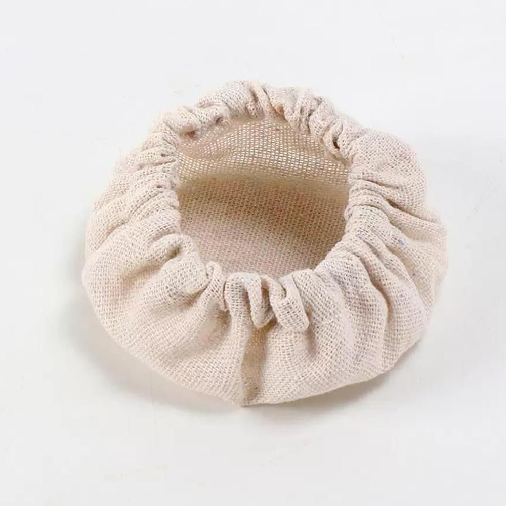 

Тканевая крышка для банки с закваской, небеленая, многоразовая, эластичная, крышка из ткани, органическая крышка для миски с едой для дома и кухни бежевый