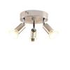 3-bulb Ceiling Light - NETTLIFE - GU10 - 350° Adjustable Spotlights - Sand Nickel - Modern Metal