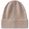 % Pure cashmere hat women's new skin feeling thickened new autumn and winter hat men's and women's warm knitted hat cold hat