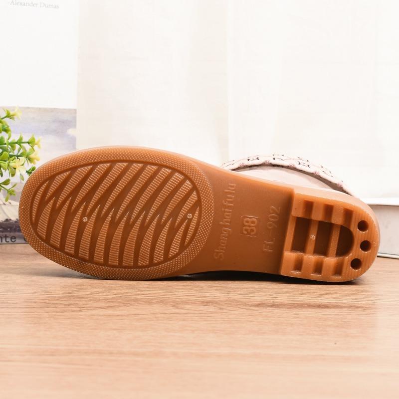 Low Tube Rain Shoes Women's Rain Boots Water Shoe Cover Shoes Non-slip Rubber Shoes Daily Water Boots OEM Labor Insurance