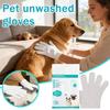 Pet Glove Wipes For Dogs And Cats, New Pet Grooming Gloves Bathing Grooming Wipes, Extra Thick Glove Wipes For Eyes Ears Body Pet Dry Cleaning(12ml)