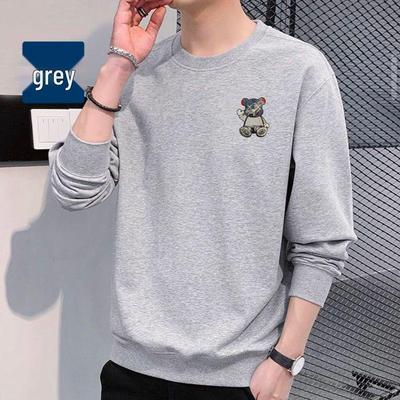 Felpa Versatile da Uomo a Manica Lunga - Pullover Casual Girocollo Primavera/Autunno
