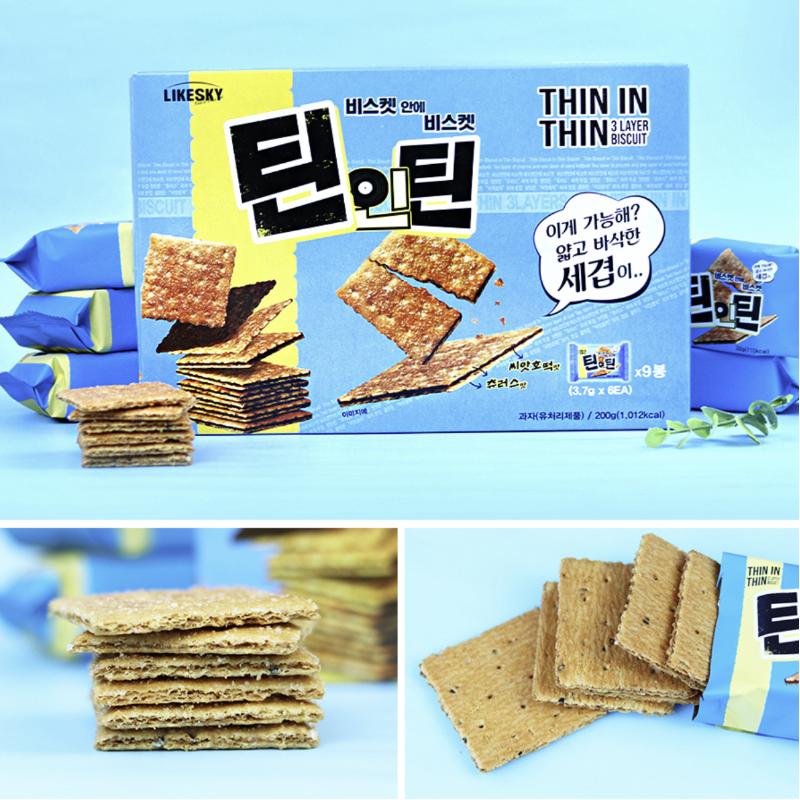 THIN IN THIN Biscuit (200g / (3.7g x 6EA) x 9 packs)