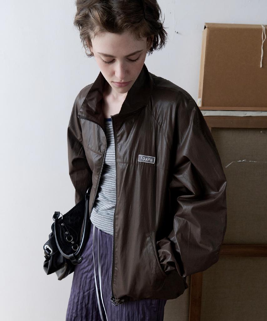 TOAVE Rush High Neck Wind Jacket (Brown)
