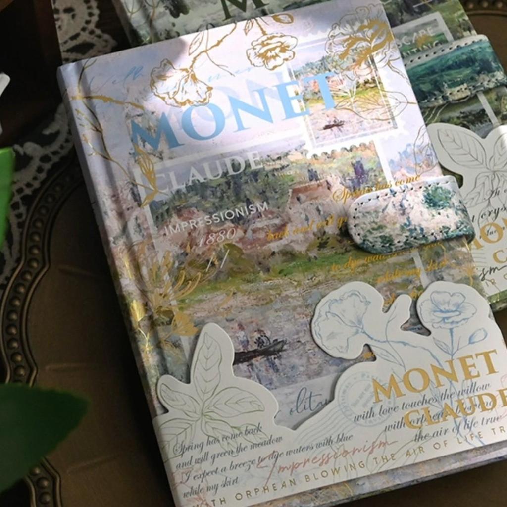 Monet Oil Painting Retro Girl's Hardcover Journal & Planner