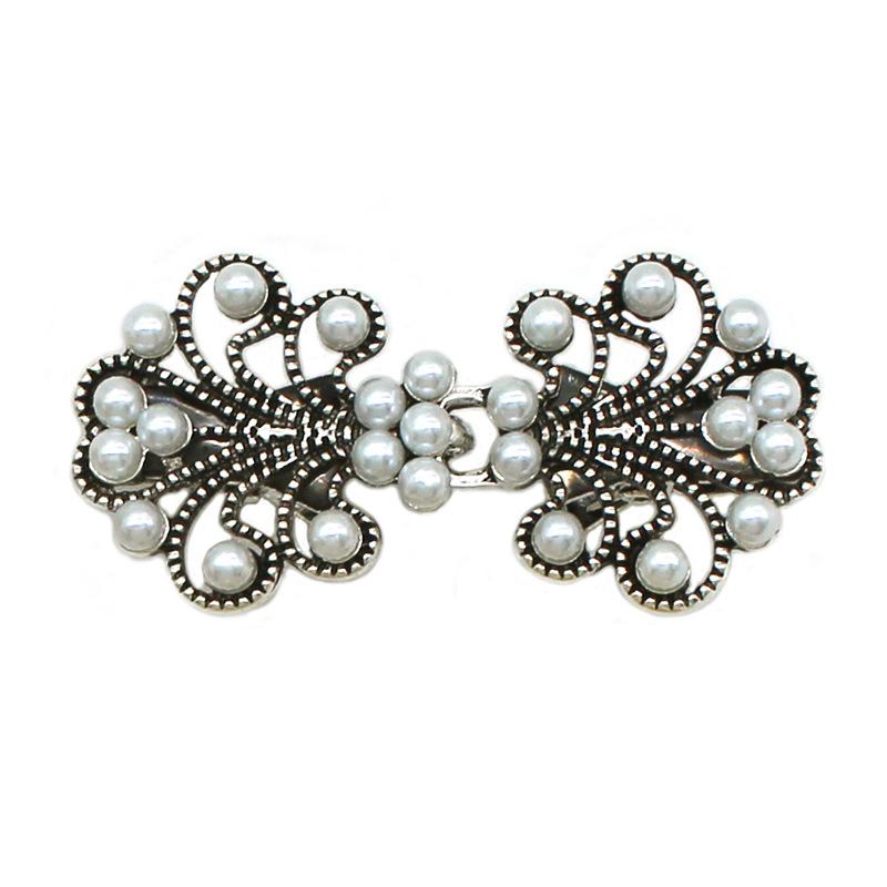 1PC Rhinestone Brooch for Cheongsam Fashion Rhinestone Collar Pin Elegant Modesty Clip Qipao Dress Clasp