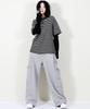 Deumakeu Side Pocket Wide One-Tuck Real Street Sweat Pants Gray