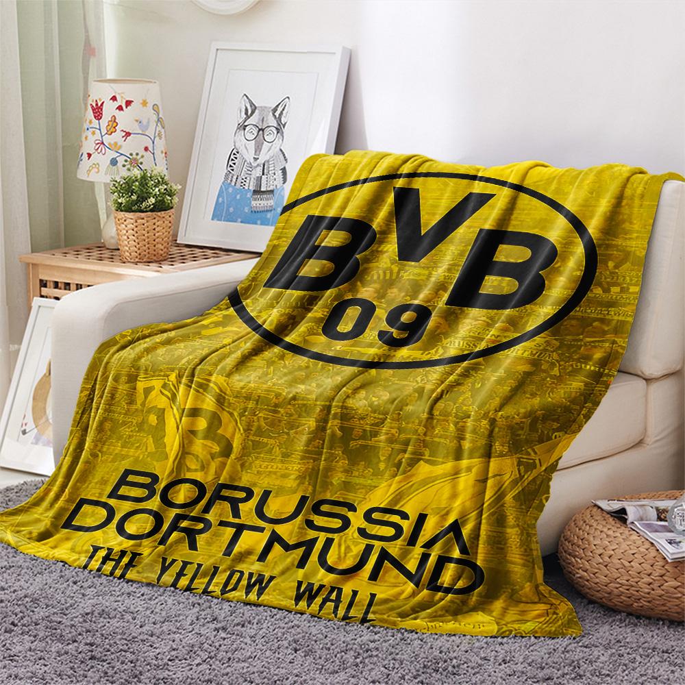 1pc Bundesliga Print Flannel Blanket, High quality Comfortable for All Seasons, Home Decor, Warmth and Comfort, Perfect for Christmas Gifts 80cm x 120cm