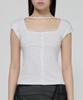 Peulleeoeob Lace Sleeve Top (Fl-112_White)