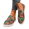 Large-sized Board Shoes Cartoon Low-top Women Wear Flat Elastic Band Single Shoes Outside
