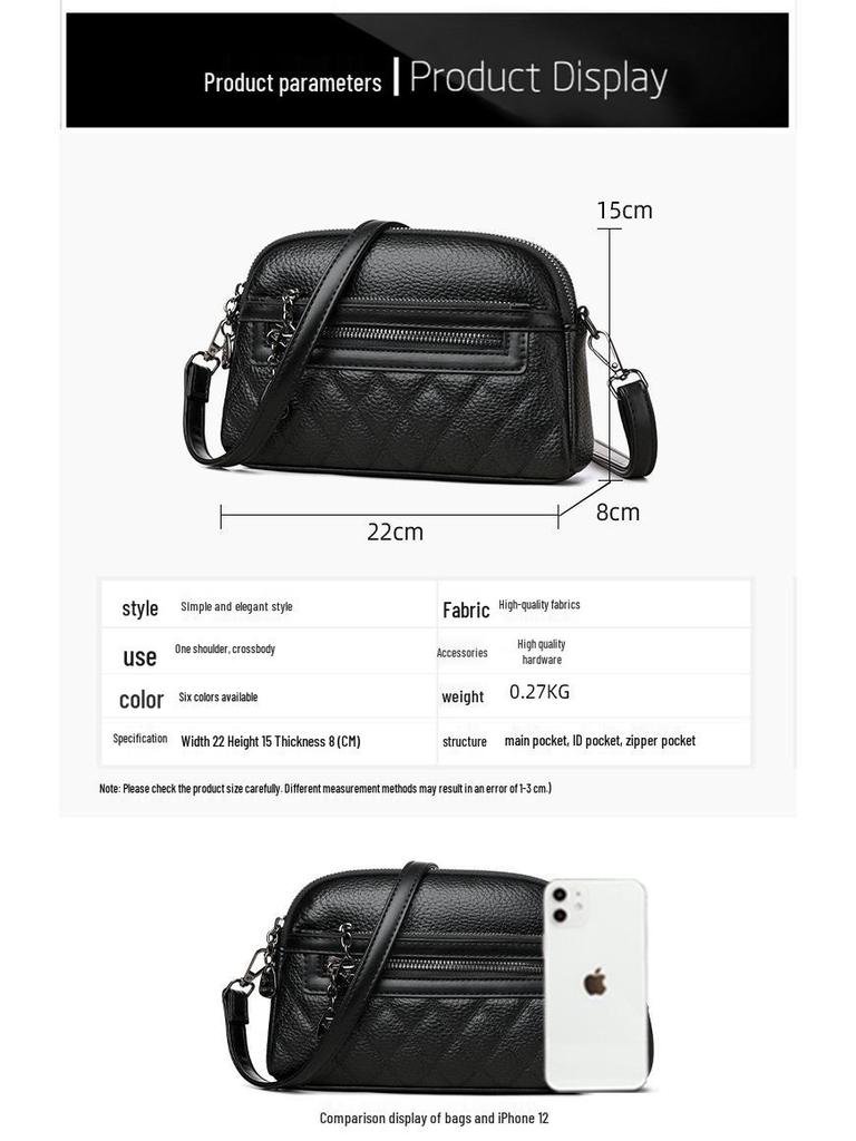 2025 Fashion Diamond Lattice Women's Crossbody Bag: Trendy, High-End Casual Shoulder & Phone Bag