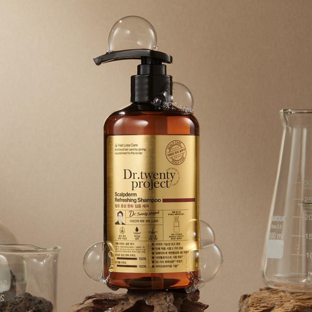 Dr. Twenty Project Scalpderm Odświeżający Szampon Cytrusowo-Owocowo-Drzewny Zapach, 500ml, 1 sztuka
