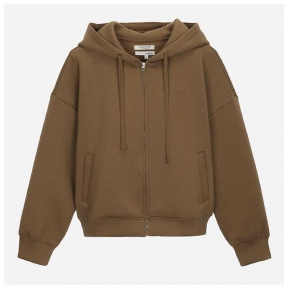 Thursday Island Heart Embossed Zip Up Hoodie T258mst933w brown (BR)/M
