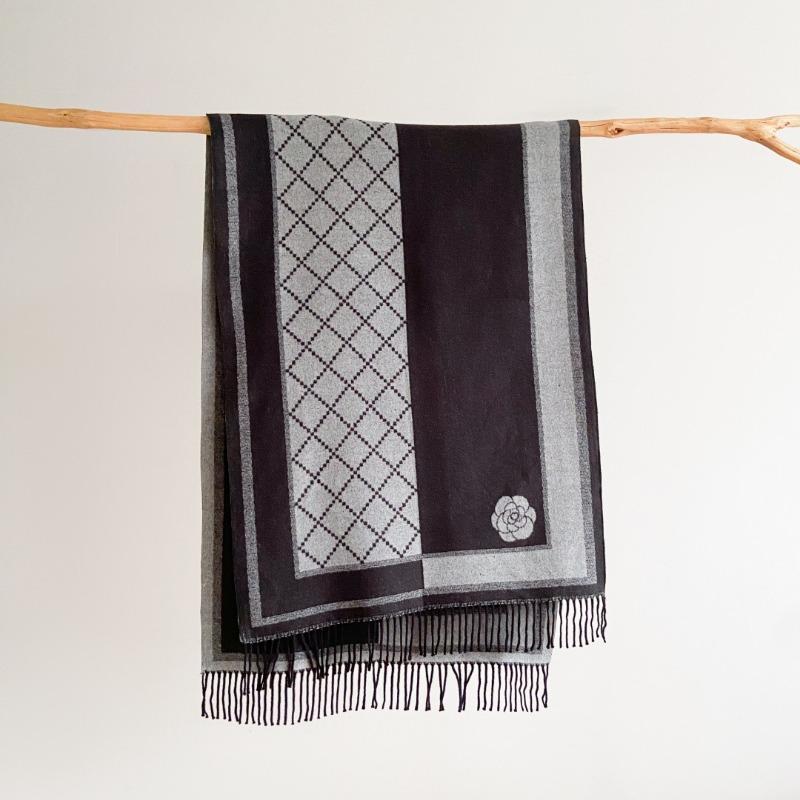 Autumn and Winter Letter Scarf Double-sided Classic Fashion Imitation Cashmere Shawl Versatile Scarf Light Luxury New