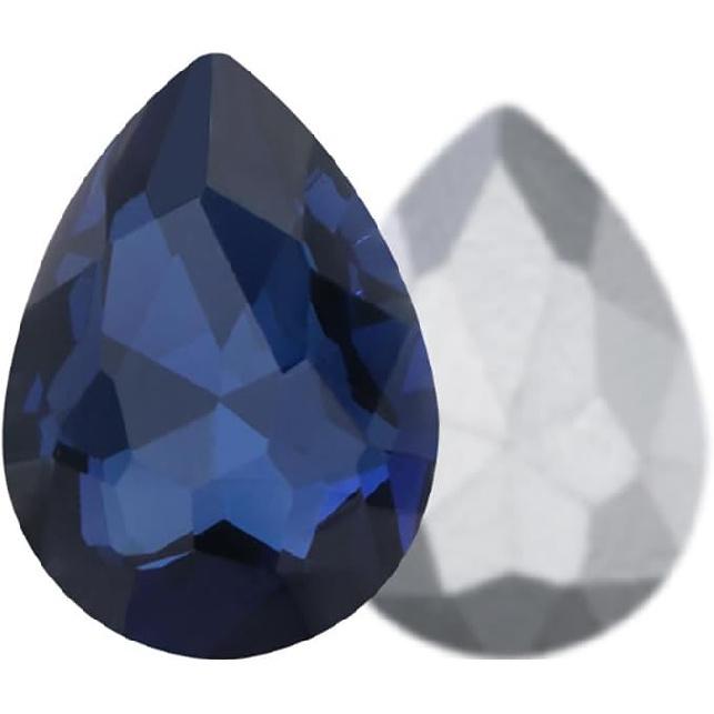 Gold Champagne Teardrop Crystal Rhinestones, 50 Pcs Pointed Back Rhinestone Bulk, 18x25mm Large Glass Crystal Rhinestones Gems for Craft Decor