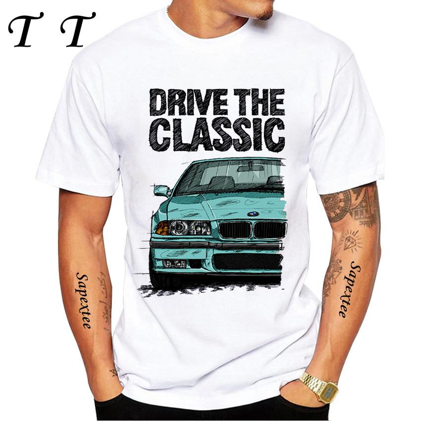 Retro Turbo Classic E36 E28 Evolution Car Fan T-Shirt Men Short Sleeve Hip Hop Boy Casual Tops Retro Legend E30 Car Design Tees