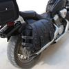 Retro Leather Waterproof Side Bag for Benda Jinjila 350, Black Knight 500, CFMOTO 450 Motorcycles