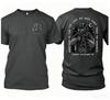 Unisex Outdoor Tactical Print Cotton Blend Oversized Breathable Crew Neck Streetwear Summer Tee For Outdoor Hobby Fans