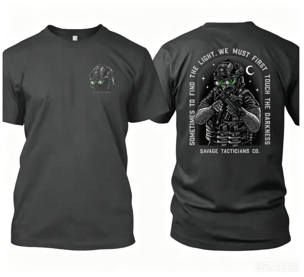 Unisex Outdoor Tactical Print Cotton Blend Oversized Breathable Crew Neck Streetwear Summer Tee For Outdoor Hobby Fans