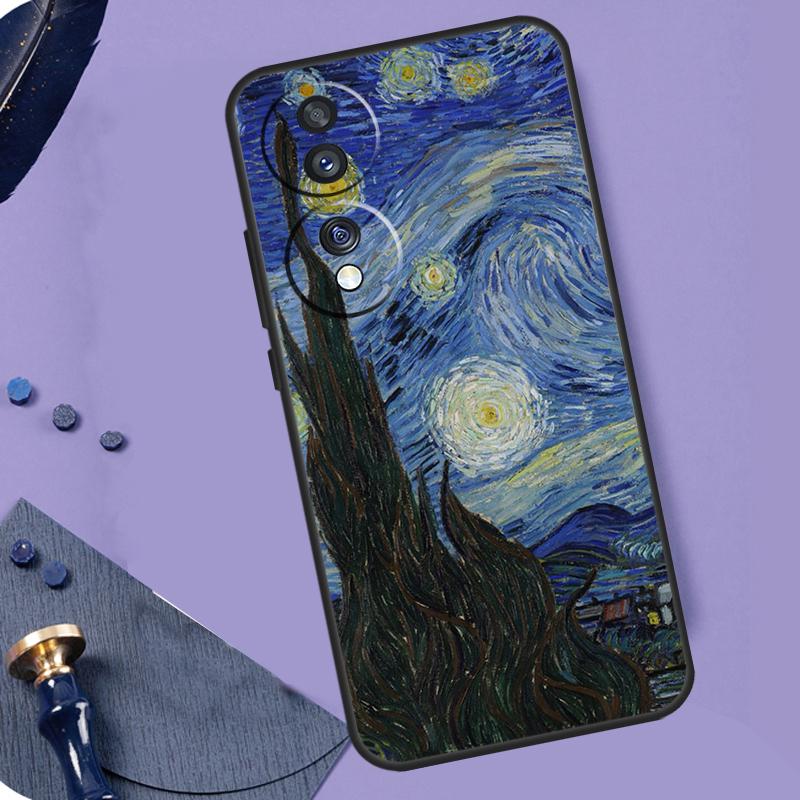 Van Gogh Art Oil Painting Case For Honor Win RT 400 200 50 70 90 X9a X9b X9c X9d X8b X8c Magic 7 Lite 5 6 8 Pro Coque