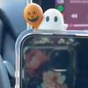 Halloween Ghost Phone Buddy Mini Ghost Figures Adhesive Phone Accessory Cute Stick-On Ghost Phone Topper for Smartphone Desk Decor