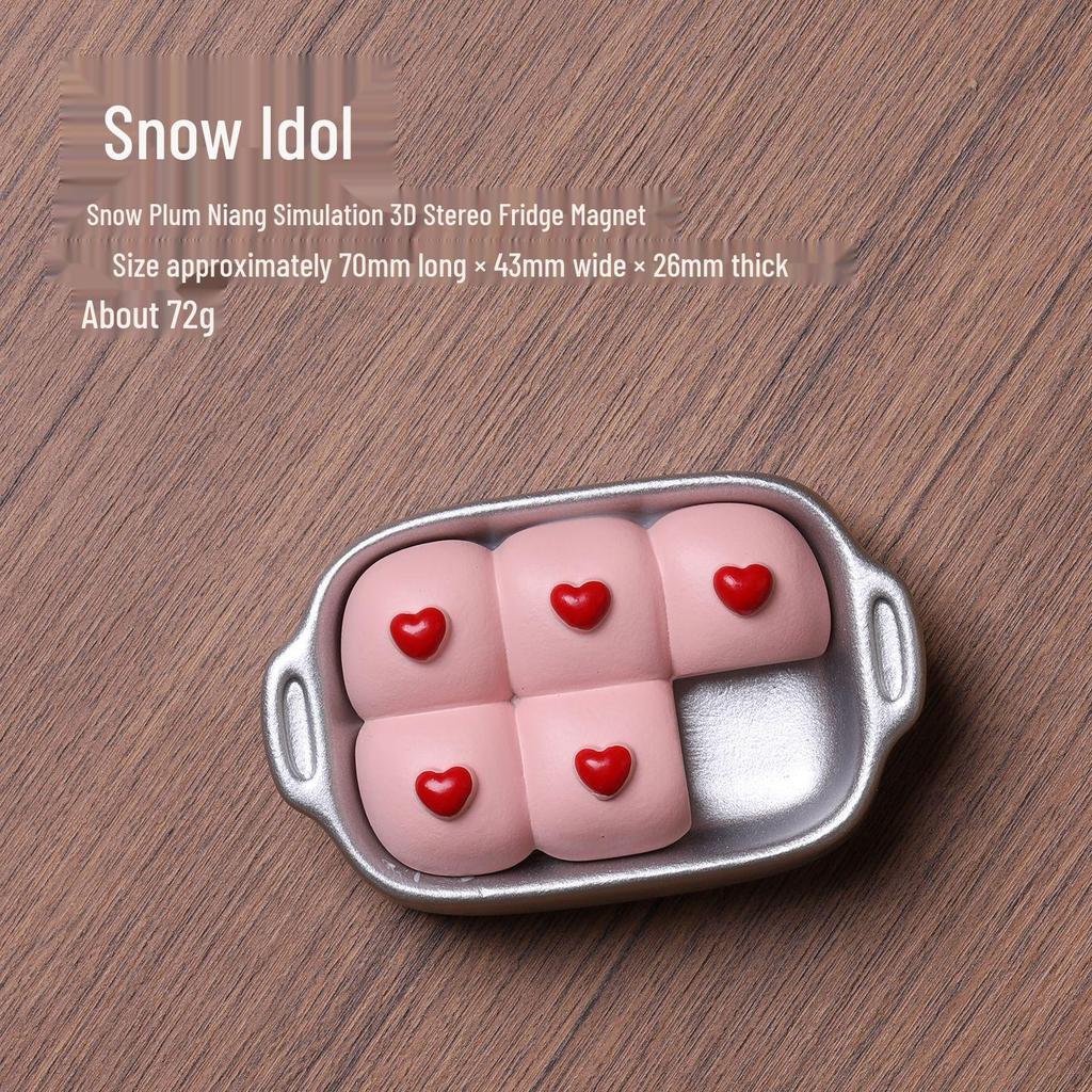 3D Ovocný magnet: Meloun, Třešeň, Jahoda Kočičí design