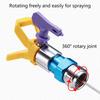 Aluminum High Hardness Airless Sprayer Adapter Quick Connect 360 Degree Rotatable Rotatable Sprayer Connector Leakproof