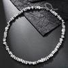 Mode 8mm Hématite Naturelle Irrégulière Collier Homme 18 Pouces Court Colar Bijoux de Guérison Accessoires Décontractés Cadeaux Pour Petit Ami