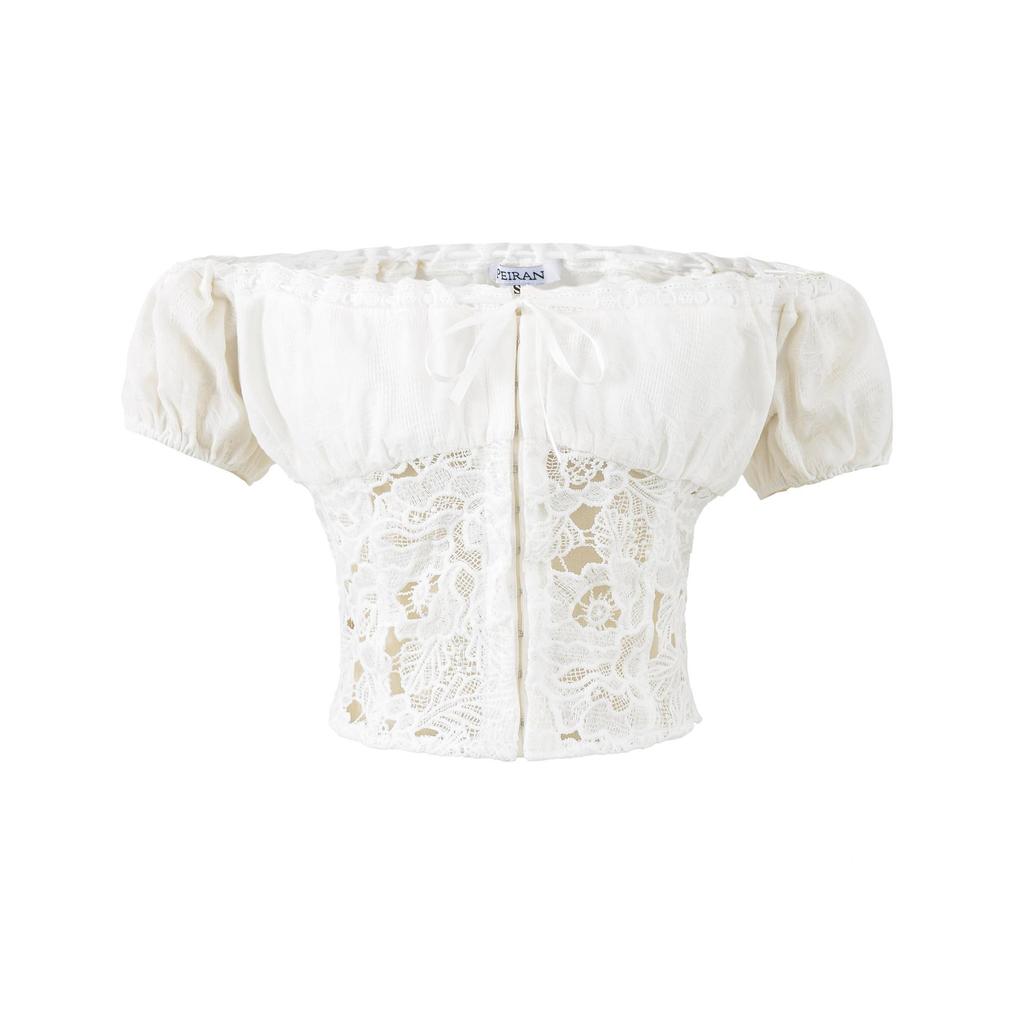 2026 Women's French Style Lace Patchwork Slim Camisole Top & High Waist Skirt Set