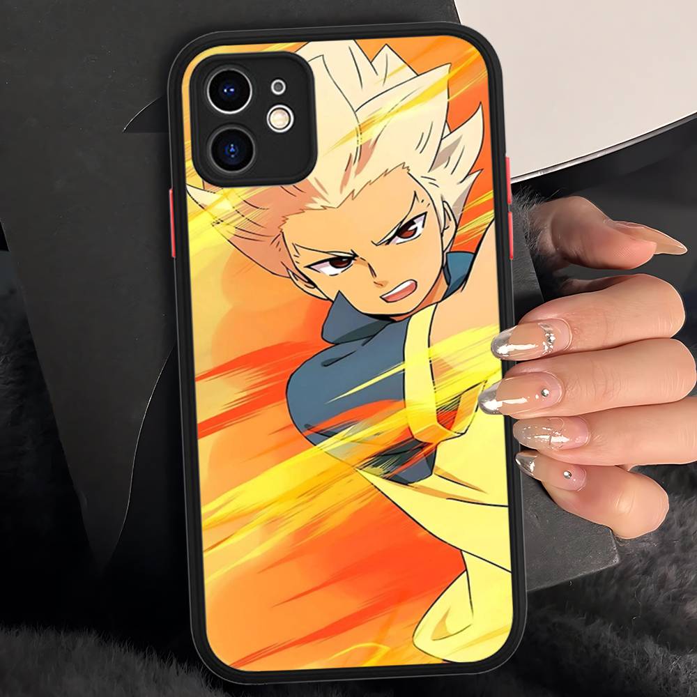 Axel Blaze Firestorm Inazuma Eleven Phone Case For IPhone 16e 16 15 14 13 12 11 Pro Max X XS Max Plus Matte Clear