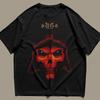 Diablo 2 Skull T-Shirt, Gothic Hell Graphic Tee, Retro Y2k RPG Gamer Shirt