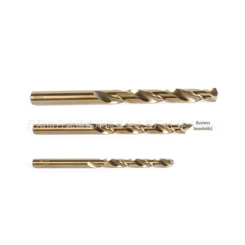 M35 Cobalt Twist Drill for Stainless Steel and Metal Plate Drilling, High Hardness