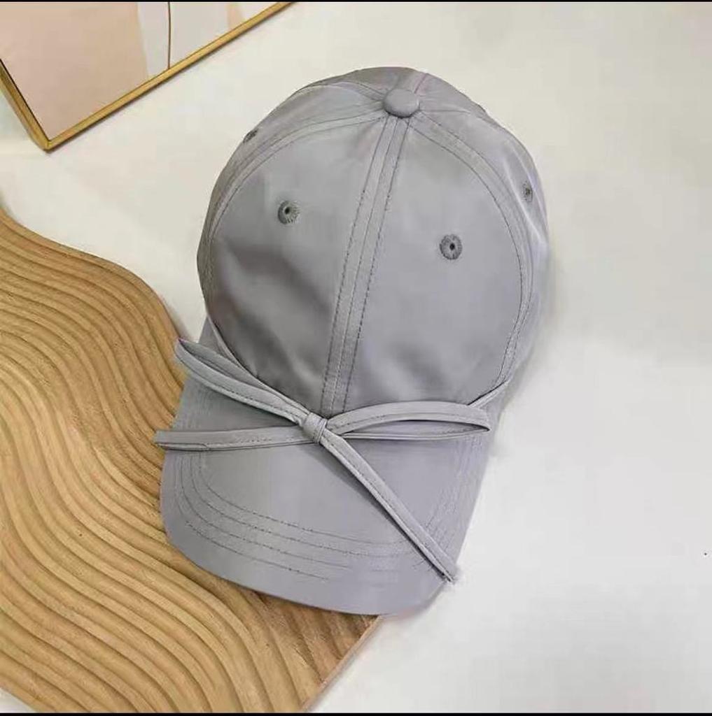 Summer Thin Quickdry Baseball Cap With Bowknot For Women Sun Protection And Sunshade