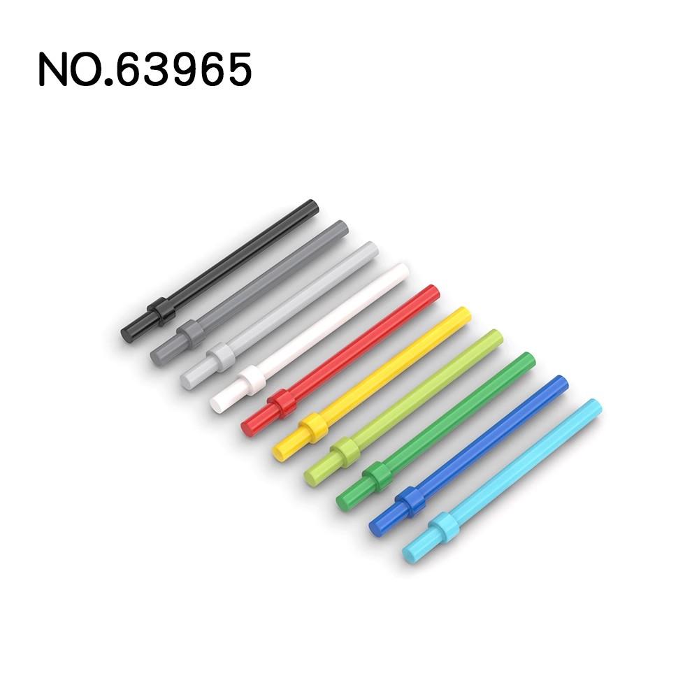 Non-Toxic 50Pcs Moc Parts 63965 18274 Bar 6L Con Anello Di Arresto Mattoni Compatibili Assmble Fai Da Te Blocchi Di Particelle Bambino