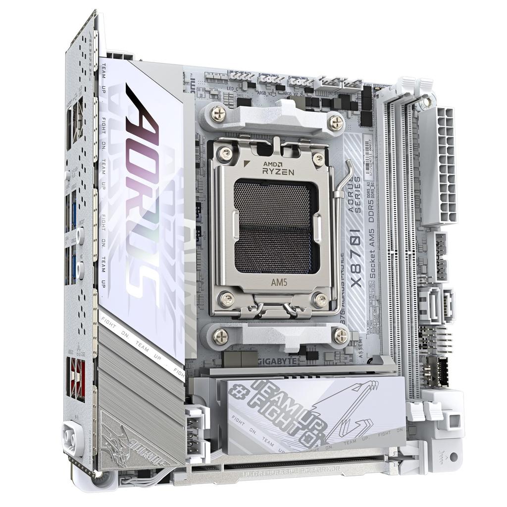 Gigabyte X870I AORUS PRO ICE AMD X870 Chipset Placă de bază albă MB6574 Mini-ITX