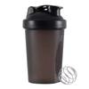 Láhev sportovního šejkru 400ml láhev na míchání syrovátkového proteinu v prášku Sportovní fitness šejkr do posilovny Venkovní přenosná plastová láhev na pití
