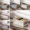 Cotton Linen Storage Box With Collapsible Organizer For Bedroom And Living Room