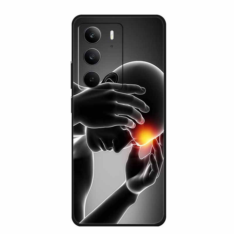 For Realme C75 Phone Case 6.72" Fashion Black Silicone Soft Coque For Realme C75 C75x V70s 14x Back Cover Case C 75 Protective