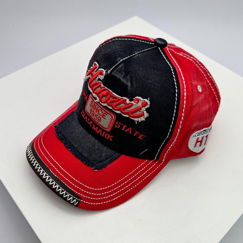 

Korean Vintage Washing Men Women Baseball Hats Cotton Snapback Caps Embroidery New Versatile Fashion Letter Leisure Distress 52-60cm