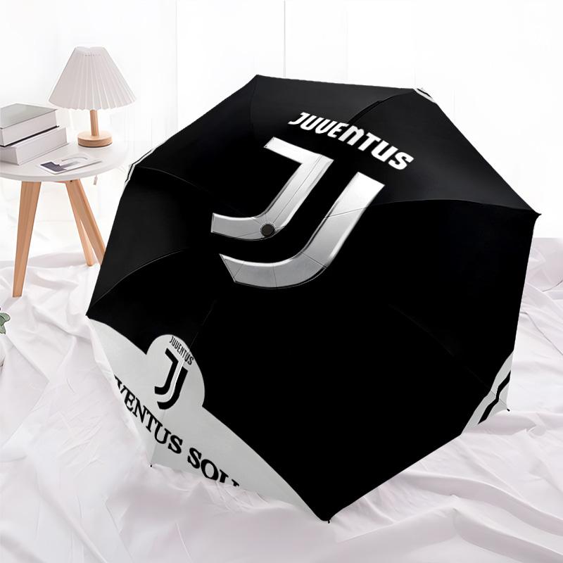 1pc Juventus Umbrella, Sun Protection, And UV Shielding. It Has Eight Sturdy Ribs for Outdoor Use And Perfect As a Holiday Gift